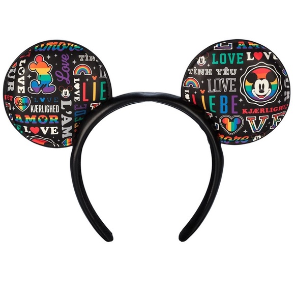 Authentic Unisex Disney Pride LOVE Ears with Removable Bow - NWT - Picture 3 of 4